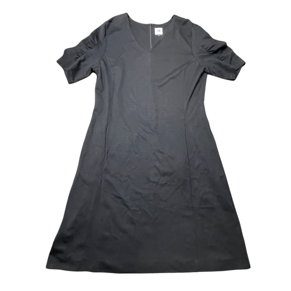 CAbi Dress Large Womens Little Black Dress Short Sleeve Party Cocktail L V Neck